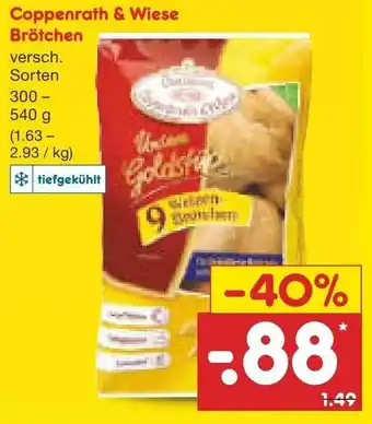 Netto Marken-Discount Coppenrath & Wiese Brötchen 300-540g Angebot