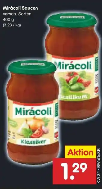 Netto Marken-Discount Mirácoli Saucen 400g Angebot