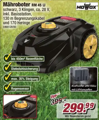 Poco MOWOX Mähroboter RM 45 LI Angebot