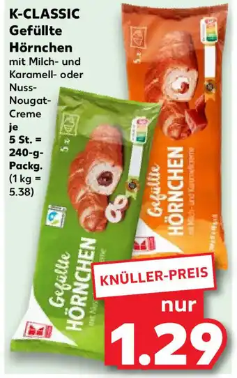 Kaufland K-CLASSIC Gefüllte Hörnchen 240-g-Packg. Angebot