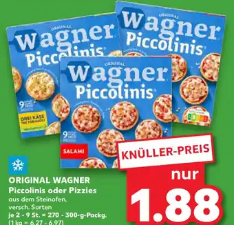 Kaufland ORIGINAL WAGNER Piccolinis oder Pizzies 270-300 g Packg. Angebot