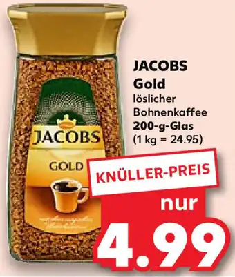 Kaufland JACOBS Gold löslicher Bohnenkaffee 200-g-Glas Angebot