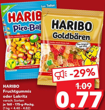 Kaufland HARIBO Fruchtgummis oder Lakritz 160-175-g-Packg. Angebot