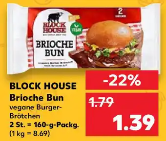 Kaufland BLOCK HOUSE Brioche Bun 160 g Packg. Angebot