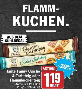 AEZ Tante Fanny Quiche & Tarteteig Oder Flammkuchenteig Angebot