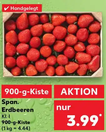 Kaufland Span. Erdbeeren 900-g-Kiste Angebot