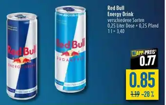 diska Red Bull Energy Drink 250ml Angebot