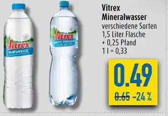 diska Vitrex Mineralwasser 1.5L Angebot