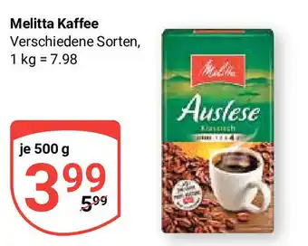 Globus Melitta Kaffee je 500 g Angebot