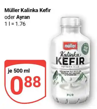 Globus Müller Kalinka Kefir oder Ayran je 500 ml Angebot