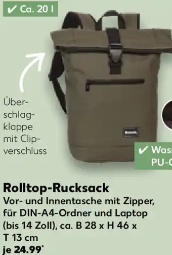 Kaufland Bench Rolltop-Rucksack Angebot