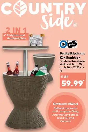 Kaufland COUNTRY SideⓇ Beistelltisch mit Kühlfunktion Angebot