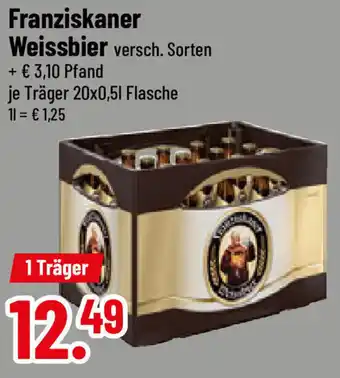 trinkgut Franziskaner Weissbier 20x0,5 L Flasche Angebot