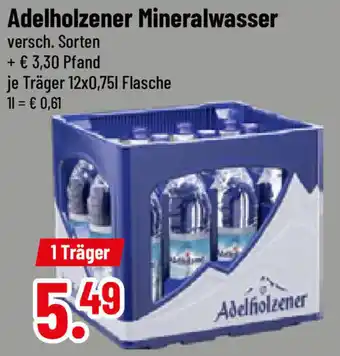 trinkgut Adelholzener Mineralwasser 12x0,75 L Flasche Angebot
