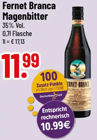 trinkgut Fernet Branca Magenbitter 0,7 L Flasche Angebot