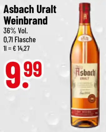 trinkgut Asbach Uralt Weinbrand 0,7 L Flasche Angebot