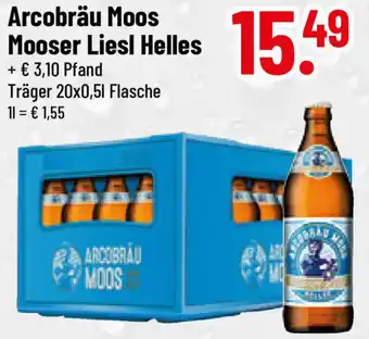 trinkgut Arcobräu Moos Mooser Liesl Helles 20x0,5 L Flasche Angebot