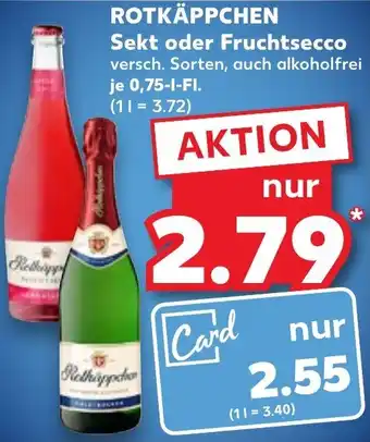 Kaufland ROTKÄPPCHEN Sekt oder Fruchtsecco 0,75-L-FI. Angebot