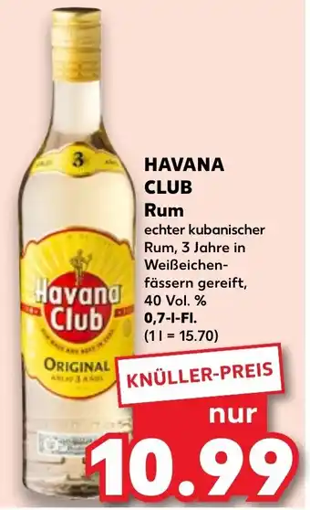 Kaufland HAVANA CLUB Rum 0,7 L-Fl. Angebot