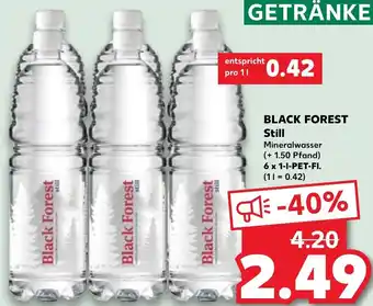 Kaufland BLACK FOREST Still 6x1 L-PET-Fl. Angebot