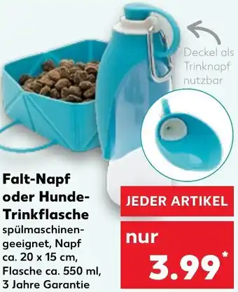 Kaufland Falt-Napf oder Hunde-Trinkflasche Angebot