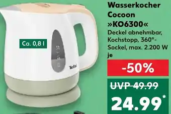 Kaufland Tefal Wasserkocher Cocoon >>KO6300<< Angebot