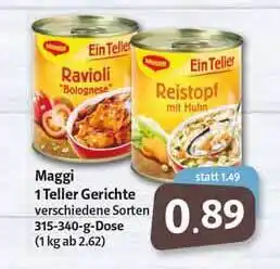 Markant Maggi 1 Teller Gerichte Angebot