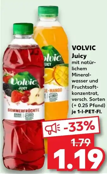 Kaufland VOLVIC Juicy 1 L-PET-Fl. Angebot