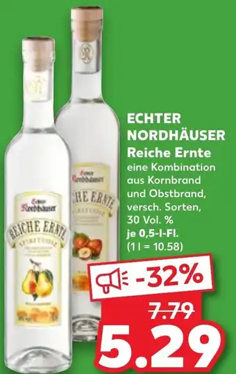 Kaufland ECHTER NORDHÄUSER Reiche Ernte 0,5 L-Fl. Angebot