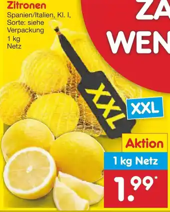 Netto Marken-Discount Zitronen 1 kg Netz Angebot