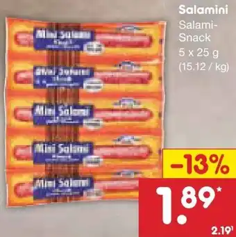 Netto Marken-Discount Salamini Salami-Snack 5 x 25 g Angebot