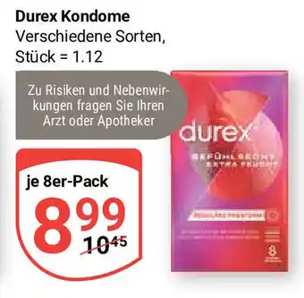 Globus Durex Kondome Verschiedene Sorten je 8er-Pack Angebot