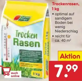 Netto Marken-Discount Trockenrasen, 1 kg Angebot