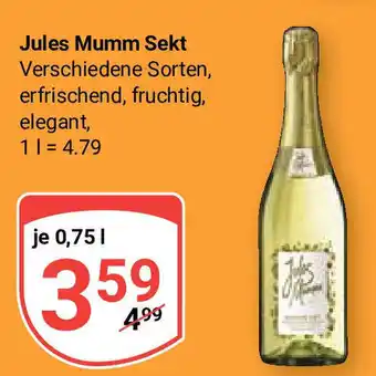 Globus Jules Mumm Sekt 750ml Angebot