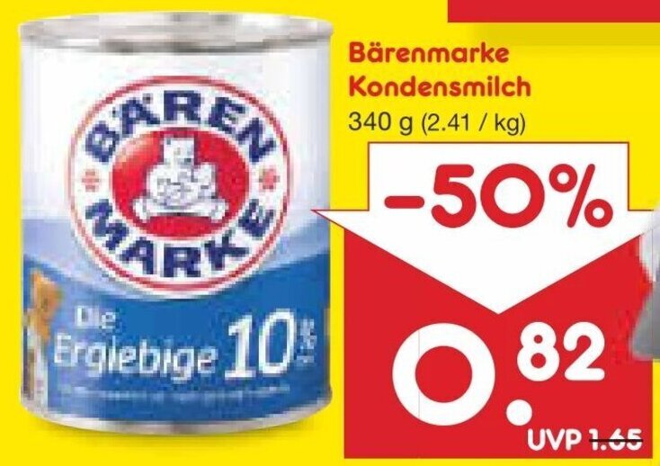Barenmarke Kondensmilch Im Angebot