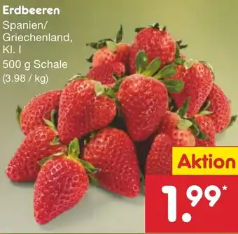 Netto Marken-Discount Erdbeeren 500 g Schale Angebot