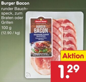 Netto Marken-Discount Burger Bacon 100 g Angebot