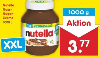 Netto Marken-Discount Nutella Nuss Nugat Creme 1000 g Angebot