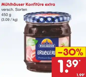 Netto Marken-Discount Mühlhäuser Konfitüre extra 450 g Angebot