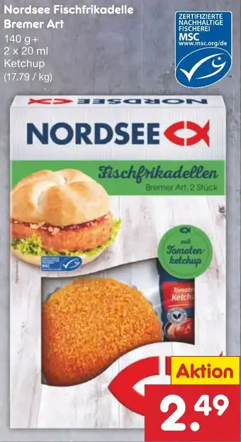 Netto Marken-Discount Nordsee Fischfrikadelle Bremer Art 140 g Angebot