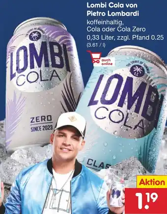 Netto Marken-Discount Lombi Cola von Pietro Lombardi 0,33 Liter Angebot