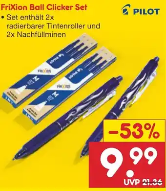 Netto Marken-Discount PILOT FriXion Ball Clicker Set Angebot