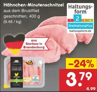 Netto Marken-Discount Hähnchen-Minutenschnitzel 400 g Angebot