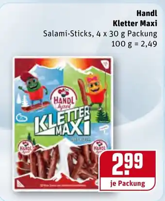REWE Handl Kletter Maxi 4x30g Angebot