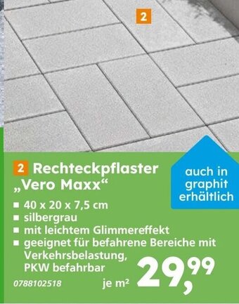 Globus Baumarkt Rechteckpflaster "Vero Maxx" Angebot