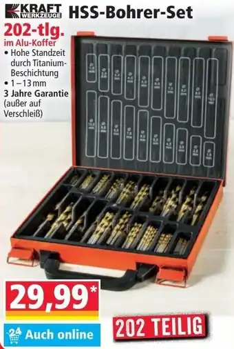 Norma Kraft Werkzeuge HSS Bohrer Set 202-tlg. Angebot