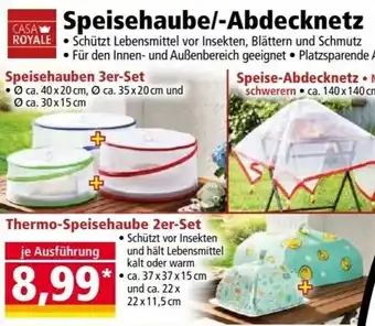 Norma CASA ROYALE Speisehaube/-Abdecknetz Angebot