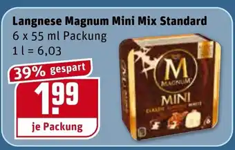 REWE Langnese Magnum Mini Mix Standard 6x55ml Angebot