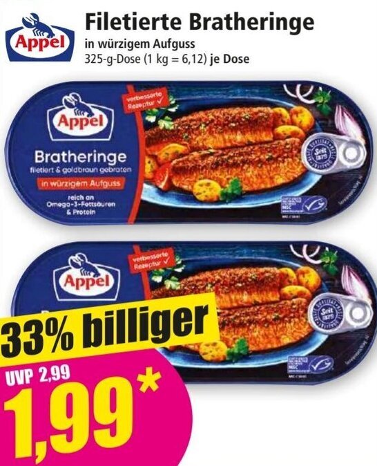 Normadose Filetierte Bratheringe Angebot Bei Aldi Nord – GCXI