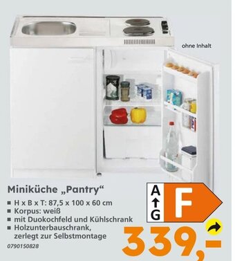 Globus Baumarkt Miniküche ,,Pantry" Angebot